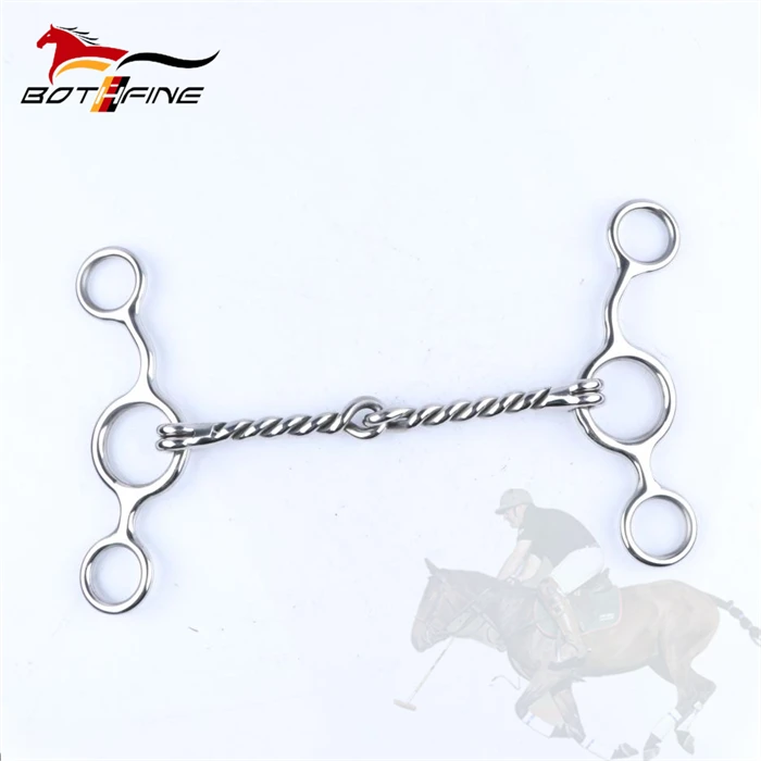 Stainless Steel Junior Cow Horse Twisted Dog Bone Bit